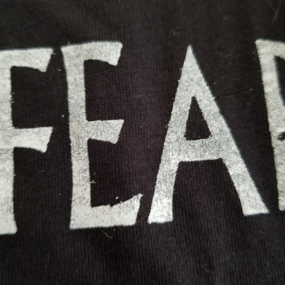 NWOT Darker Waves Festival Tears For Fear blk S/S V-neck t-shirt - Picture 3 of 11
